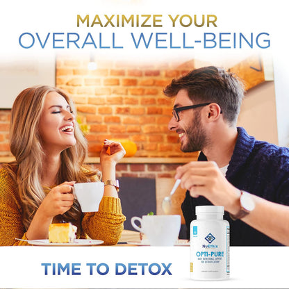 NuEthix Formulations Detoxification and Microbiome Balance Supplement Bundle of Opti-Pure, 30 Servings and Gut Defender+, 90 Servings