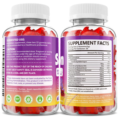 Saffron Gummies 88.5mg, Pineapple Flavor, 60 Count