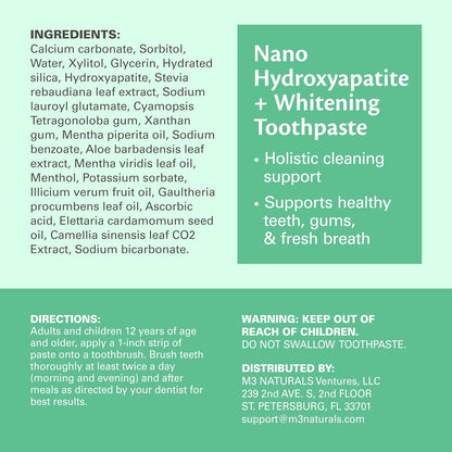 Nano Hydroxyapatite Toothpaste & Dental Appliance Cleaner Tablets