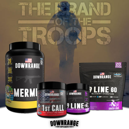 DownRange Supplements Mermite Whey Protein Powder, Post Workout Muscle Recovery
