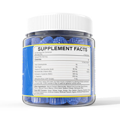 LILICARE Methylene Blue Gummies for Humans | Fast-Absorbing, Vegan, 120 Counts