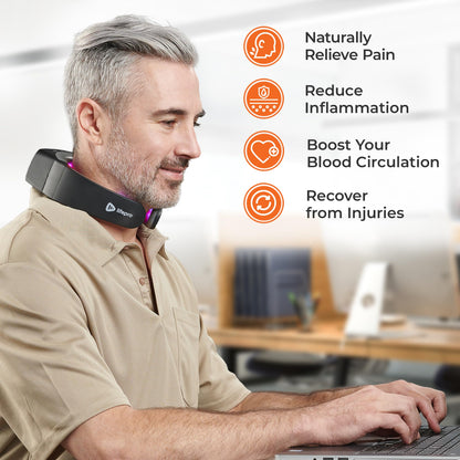 Lifepro Red Light Therapy for Neck - Compact & Rechargeable Red Light Therapy Device- On-The-Go
