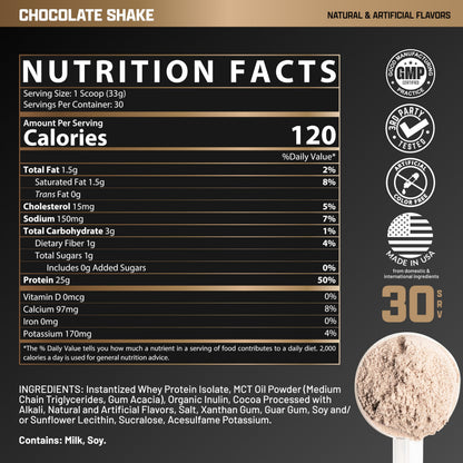 Nutrex Research IsoFit Whey Protein Powder Instantized 100% Whey Protein Isolate (30 Servings (Pack of 1), Vanilla Bean Ice Cream)