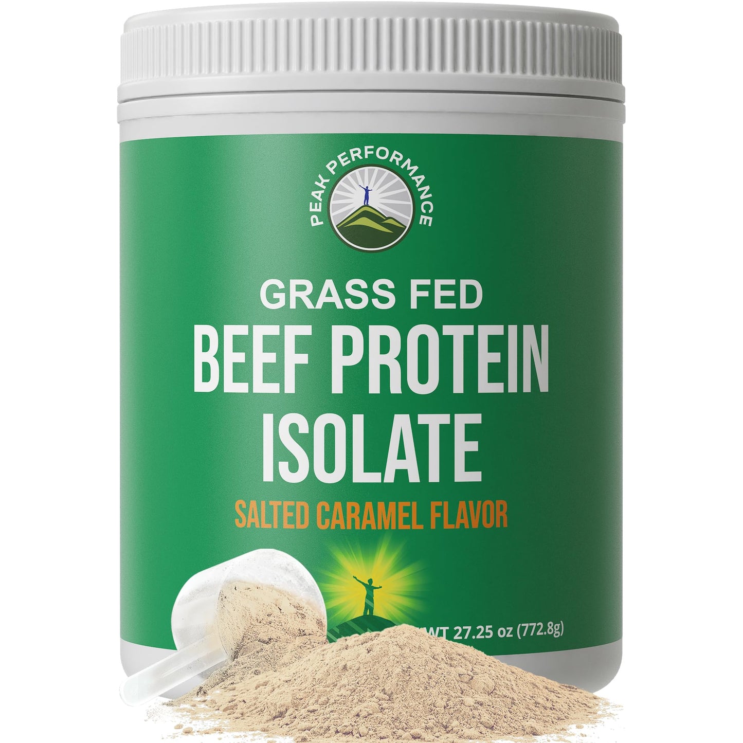 Grass Fed Beef Protein Powder - Lactose Free Great Tasting Beef Protein Isolate. Complete Animal Based Non Dairy Paleo Carnivore Supplement for Prime Muscle Building. No Whey. Unflavored