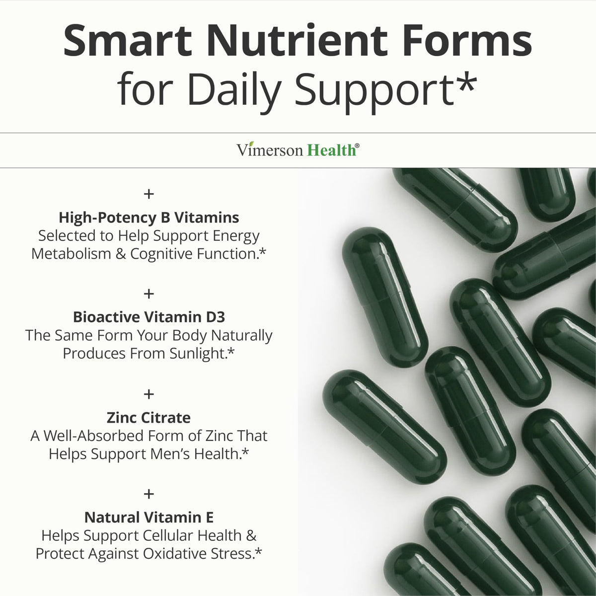 Multivitamin for Men – Methylated Multivitamin – Daily Wellness – 60 Caps