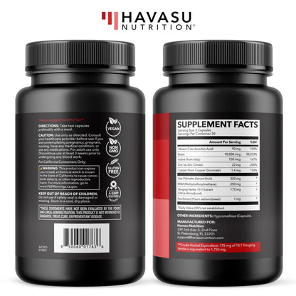 Saw Palmetto for Men, DHT Blocker and Prostate Health Supplement, 120 Count | Potent 3X Formula with Pumpkin Seed Oil and Stinging Nettle, Bladder and Urinary Support, Vegan, Non-GMO, 2-Month Supply