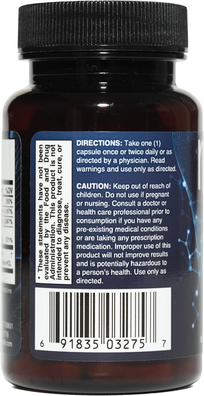 Advanced Nerve Support and Defense Supplement, Vegan, Gluten-Free | Promotes Healthy Nerve Function and Optimal Circulation to Support Normal Sensation in the Hands and Feet, 30-Day Supply