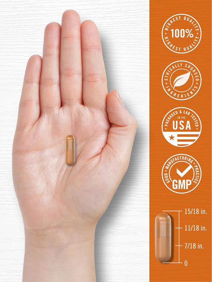 Carlyle Turmeric Curcumin with Black Pepper | 90 Powder Capsules | Complex Supplement with Bioperine | Non-GMO, Gluten Free