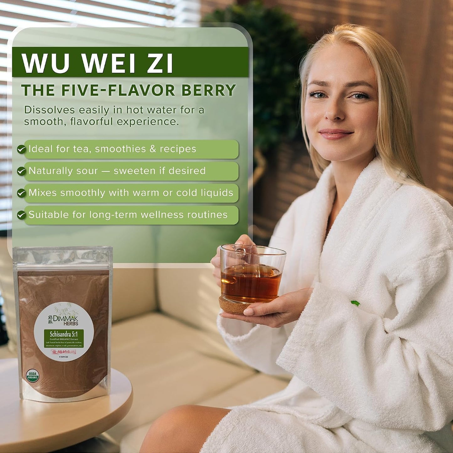 Organic Schisandra Berry Extract 5:1 (Wu Wei Zi)- The Five Flavor Adaptogen for Liver Detox, Glowing Skin & Mental Focus- Stress Relief Tonic (4oz)