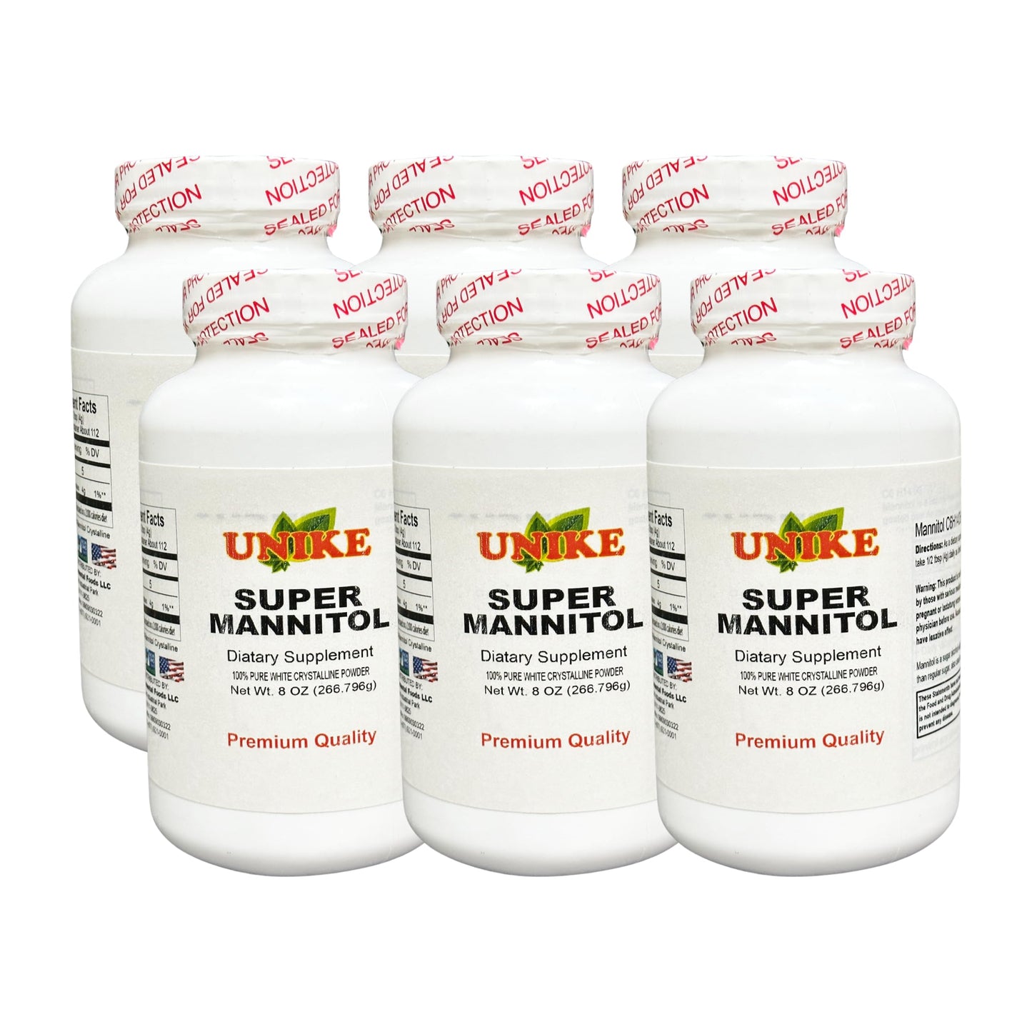 Unike Nutra Mannitol Powder - Mannitol Sweetener, Sugar Substitute, Mannitol Supplement, Natural & Gluten Free, 4g per Servings, Premium Mannitol Powder, 1kg (2.2 lbs) (Pack of 1)