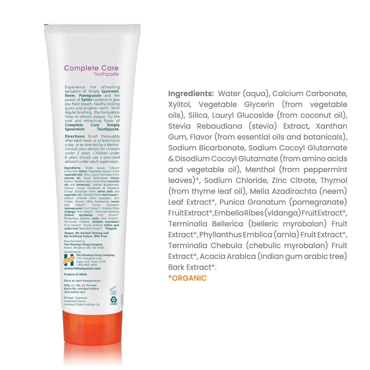 Himalaya Botanique Complete Care Toothpaste, Herbal Variety 4 Pack, 5.29 oz