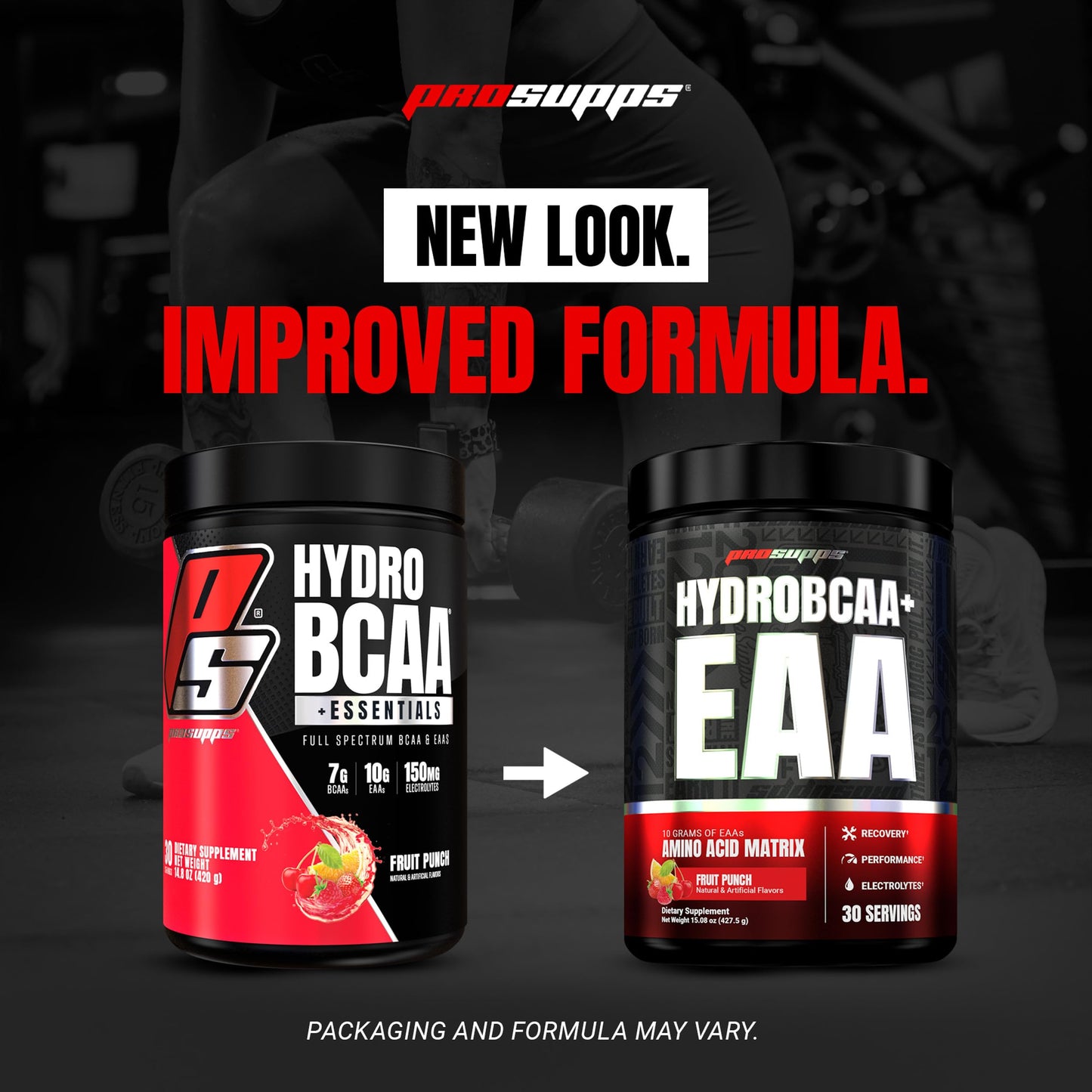 ProSupps HydroBCAA Essential Amino Acids Powder, Fruit Punch - Workout Supplement with BCAA, EAAs & Electrolytes for Hydration & Recovery - Stimulant-Free, Soy & Gluten-Free - 30 Servings