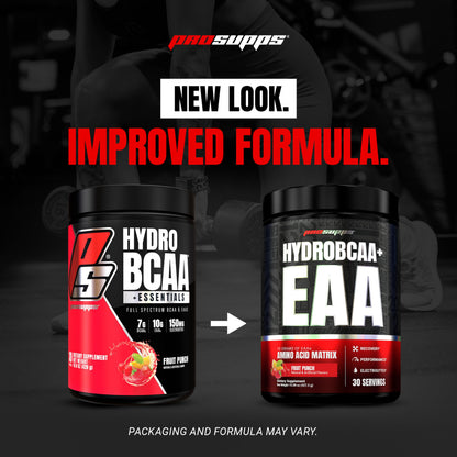 ProSupps HydroBCAA Essential Amino Acids Powder, Fruit Punch - Workout Supplement with BCAA, EAAs & Electrolytes for Hydration & Recovery - Stimulant-Free, Soy & Gluten-Free - 30 Servings