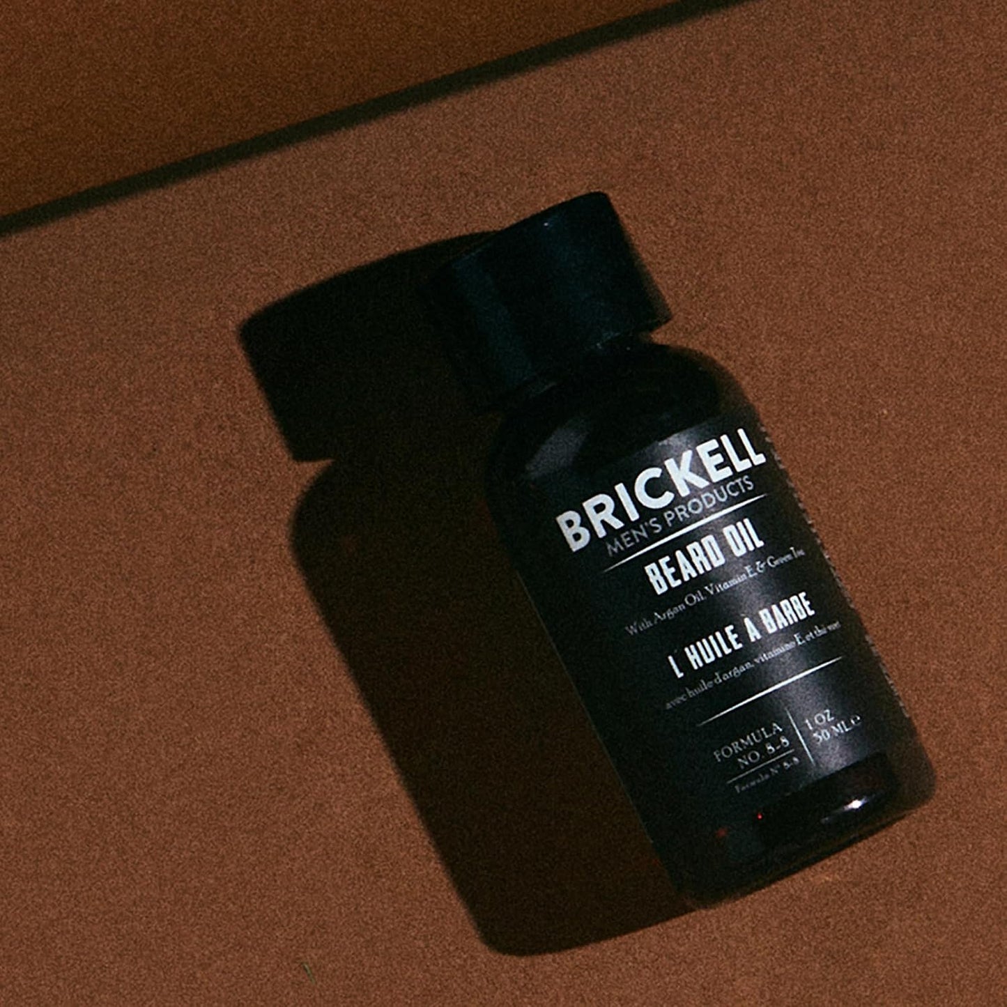 Brickell Men's Beard Oil for Men, Argan and Jojoba Oil to Strengthen and Soften Hair, With Vitamin E, 1 Ounce, Scented