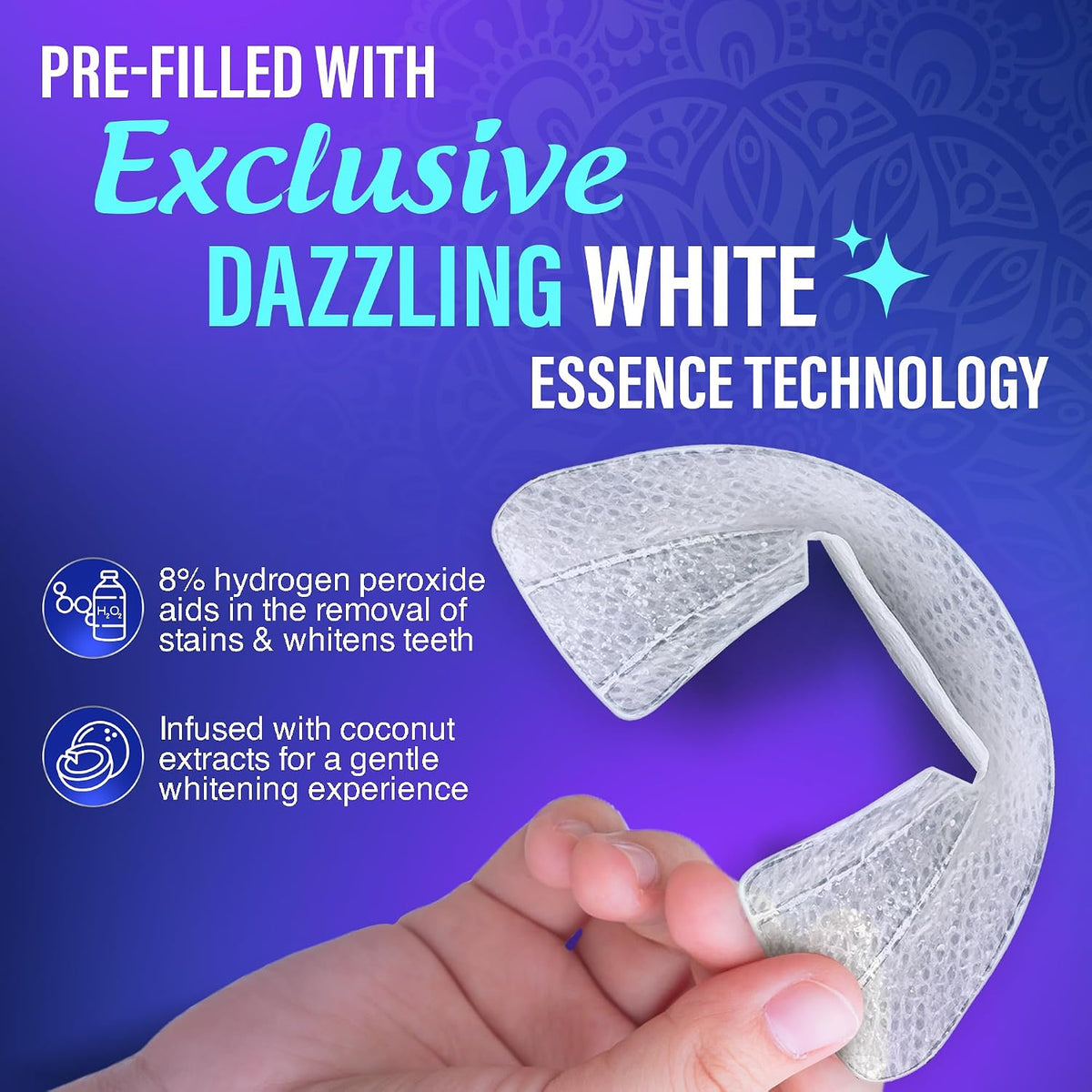 GuruNanda Teeth Whitening Gel Trays with 8% Hydrogen Peroxide, 7 Treatments