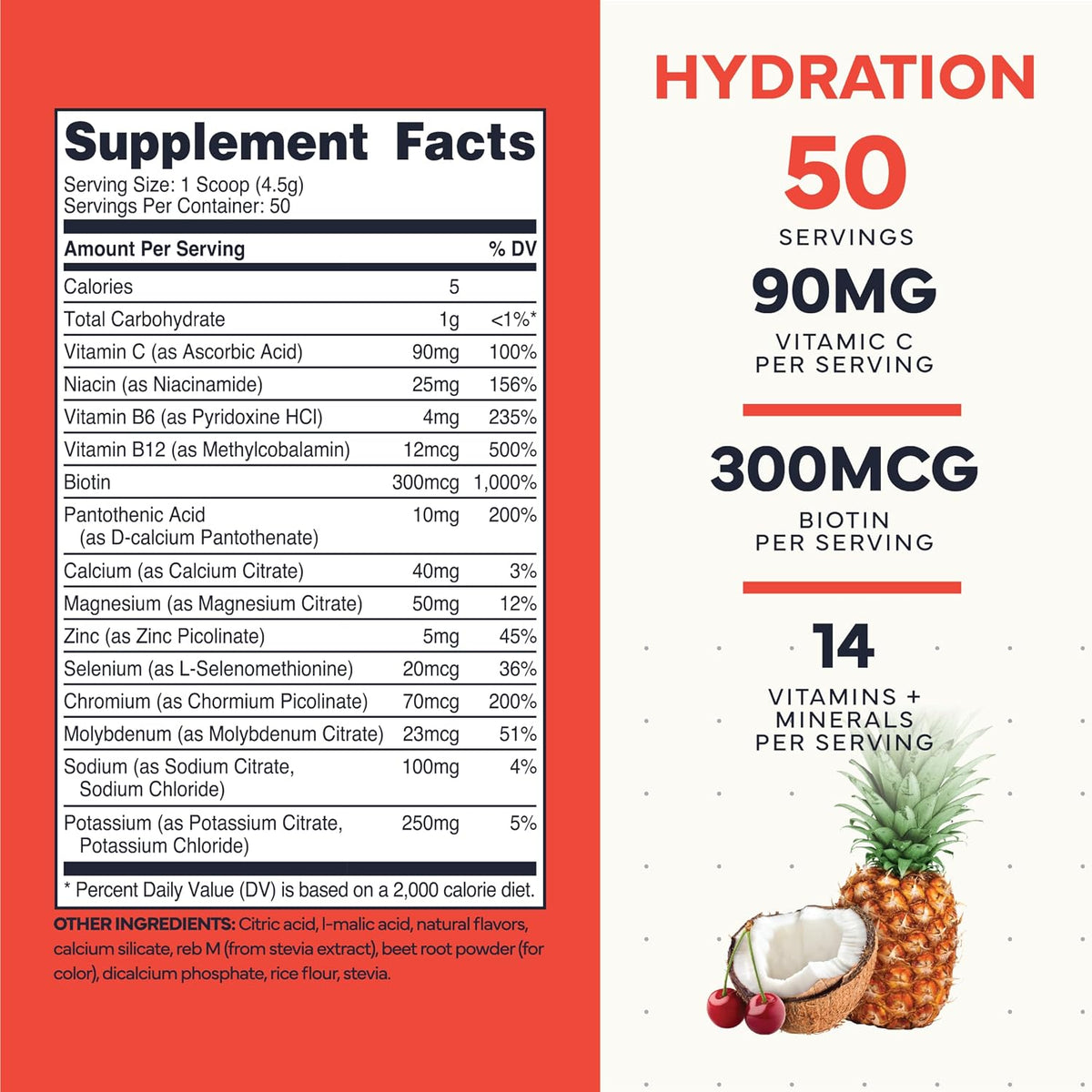 Type Zero Clean Electrolytes Hydration Powder (Fruit Punch) 50 Servings