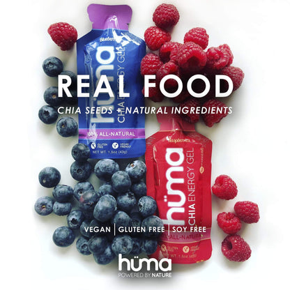 Huma Chia Energy Gel, Variety, 12 Gels