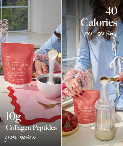 Truvani Hydrolyzed Collagen Peptides | Unflavored | 28 Servings | 20g Grass-Fed Collagen Protein Powder | Promotes Hair, Nail, Skin, and Joint Health | Keto | Gluten & Dairy Free