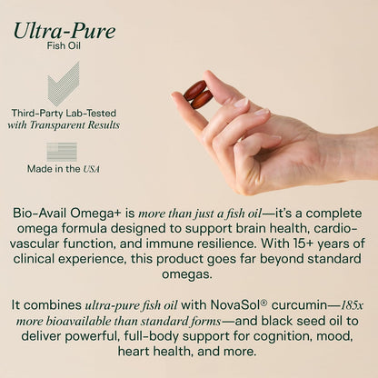 Adapt Naturals Brain & Body Wellness Bundle – Bio-Avail Omega+ Fish Oil & Luminous Mind Nootropic Supplement – 30-Day Supply