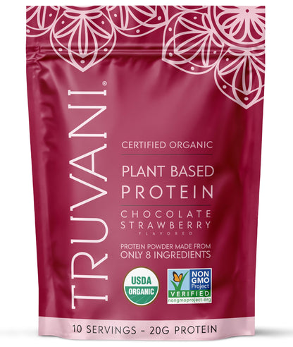 Truvani Organic Plant Based Protein Powder | Vanilla Chai | 10 Servings | Vegan | 20g Pea Protein | Keto | Gluten & Dairy Free | Low Carb | No Added Sugar