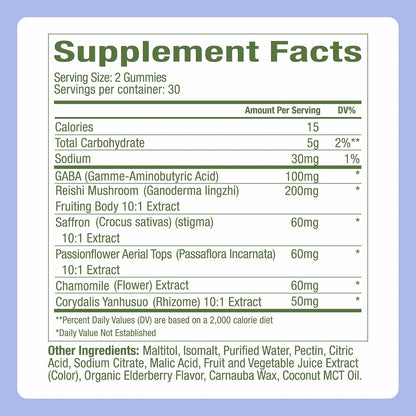 Plant People WonderSleep Mushroom Gummies Supplement for Sleep, 60ct