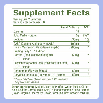 Plant People WonderSleep Mushroom Gummies Supplement for Sleep, 60ct