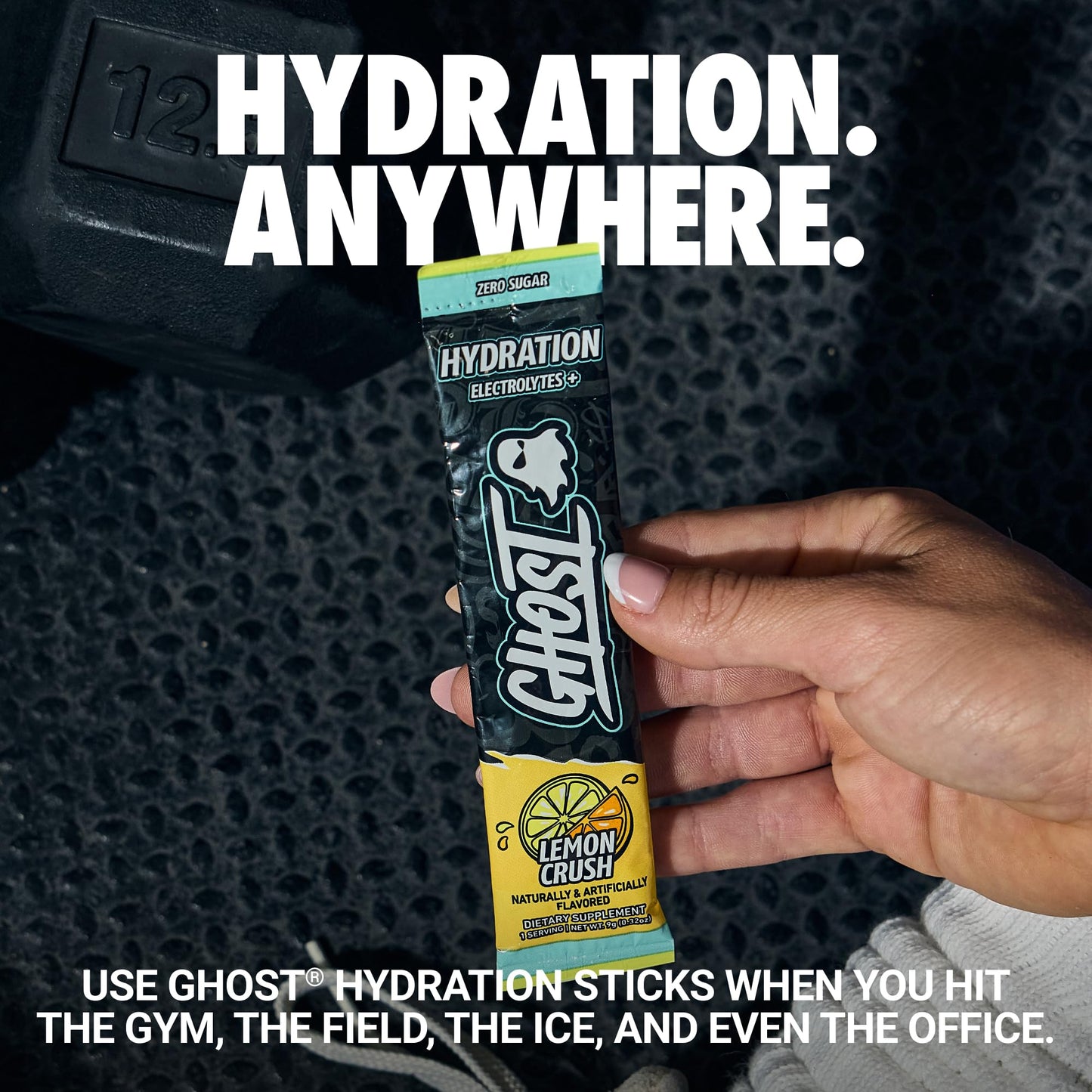 GHOST Hydration Sticks, Electrolyte Powder Packets, Sonic Cherry Limeade - 24 Sugar Free Instant Electrolyte Drink Mix - Caffeine-Free Daily Hydration & Immune Support with Clean Formula