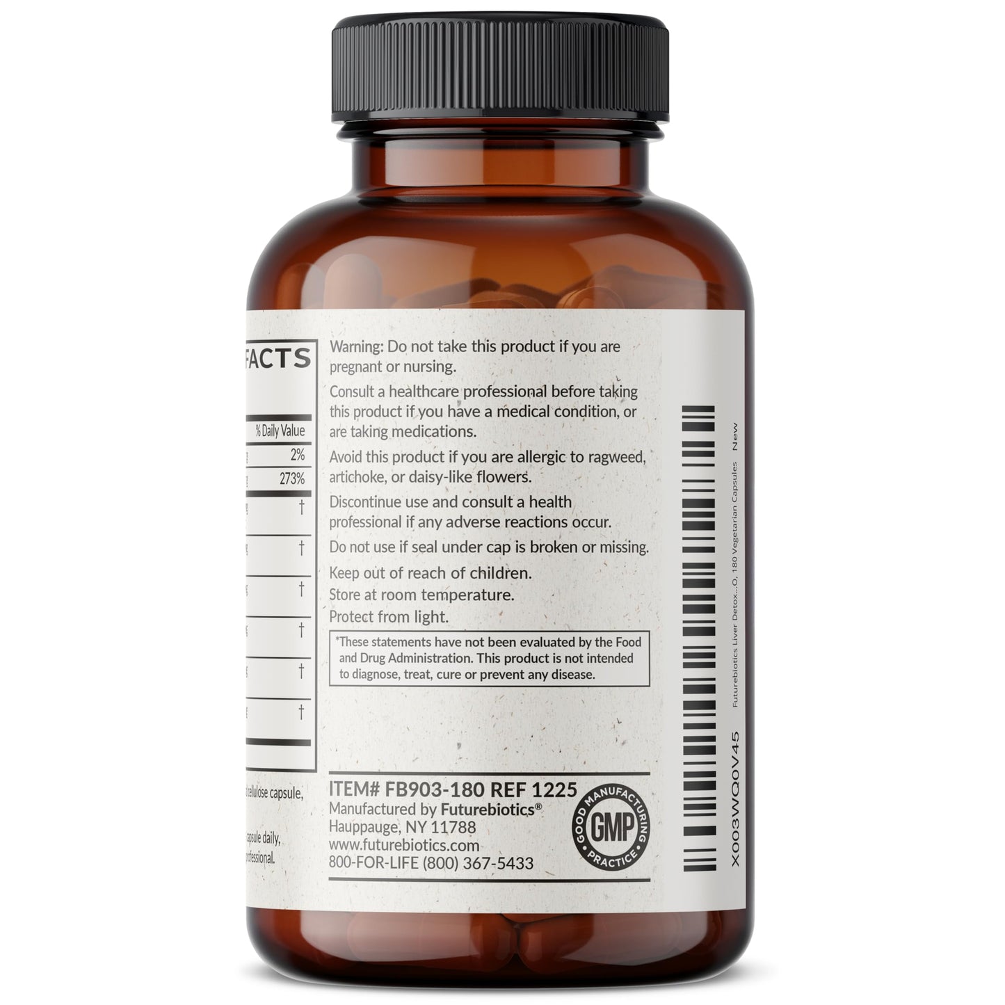 Futurebiotics Liver Detox Advanced Detox & Cleanse Formula Supports Healthy Liver Function with Milk Thistle, Dandelion Extract, Turmeric, Artichoke Leaf, & More, Non-GMO, 60 Vegetarian Capsules