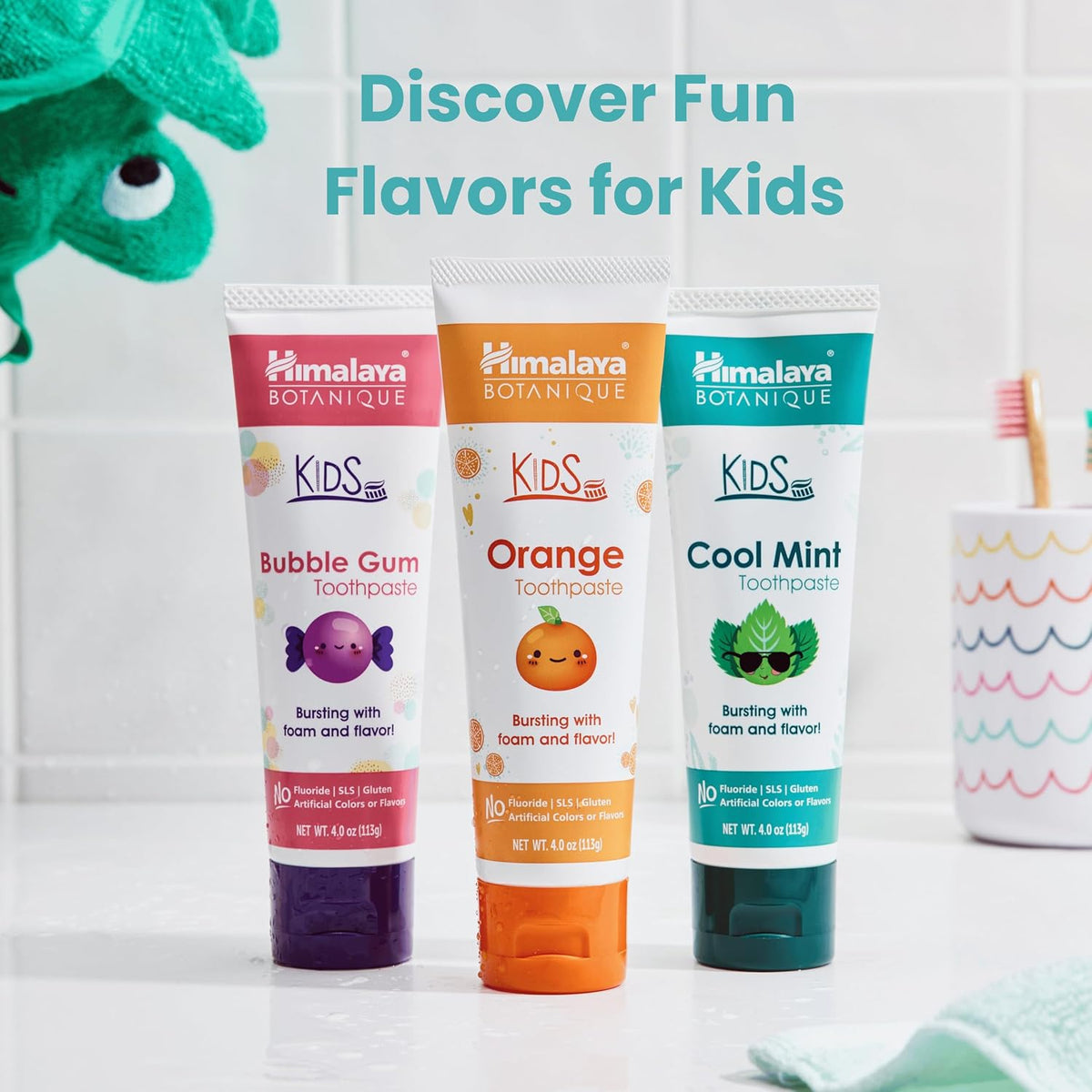 Himalaya Botanique Kids Toothpaste, Cool Mint, 4 Oz, 1 Pack