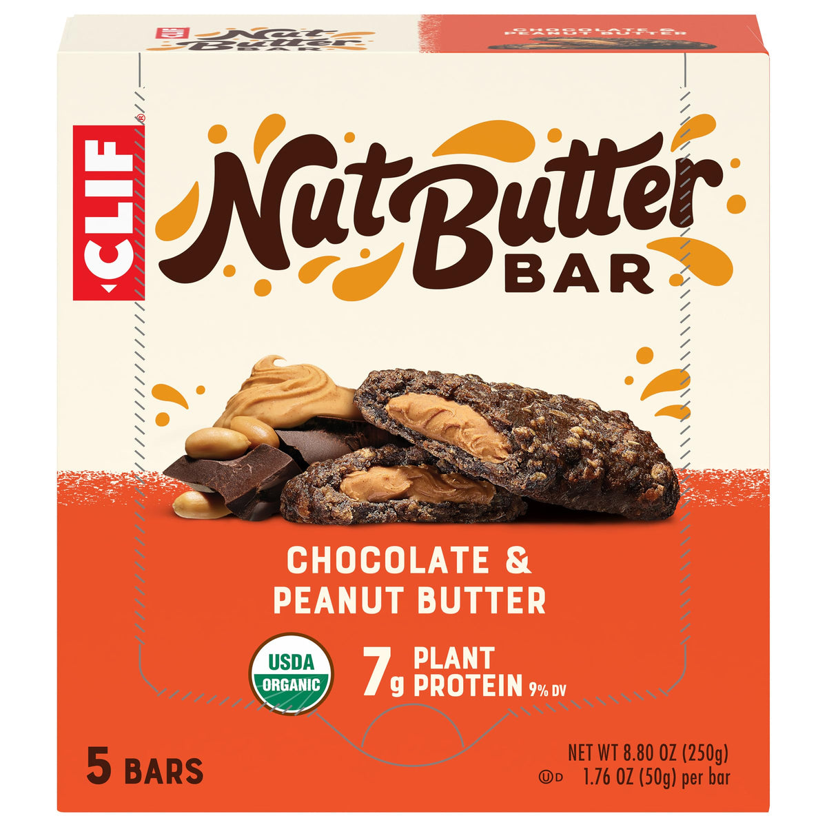 CLIFF BAR Crunchy Peanut Butter Energy Bars (12 Pack) Bundle with CLIFF Nut Butter