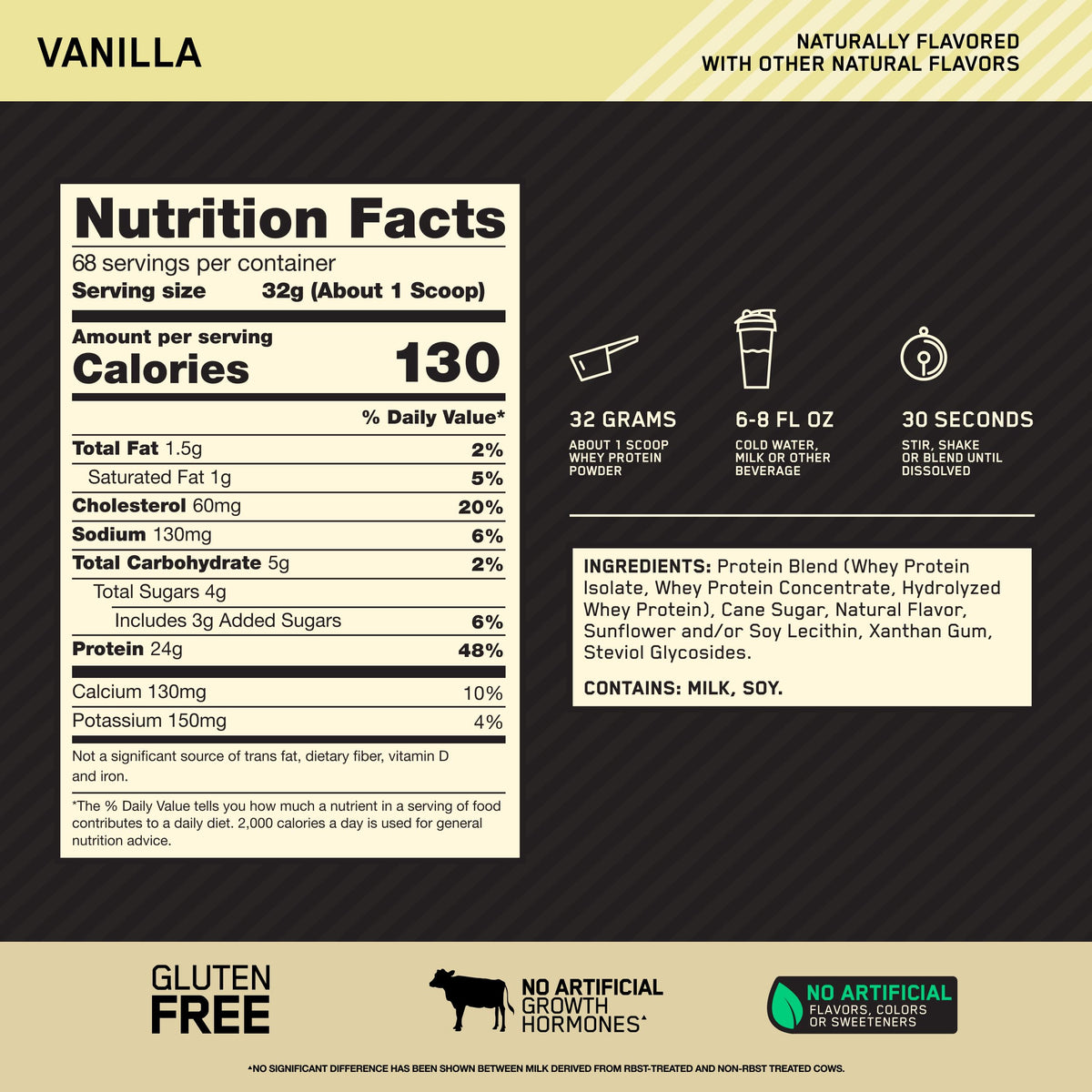 Optimum Nutrition Gold Standard Whey Protein, Double Rich Chocolate, 2 LB