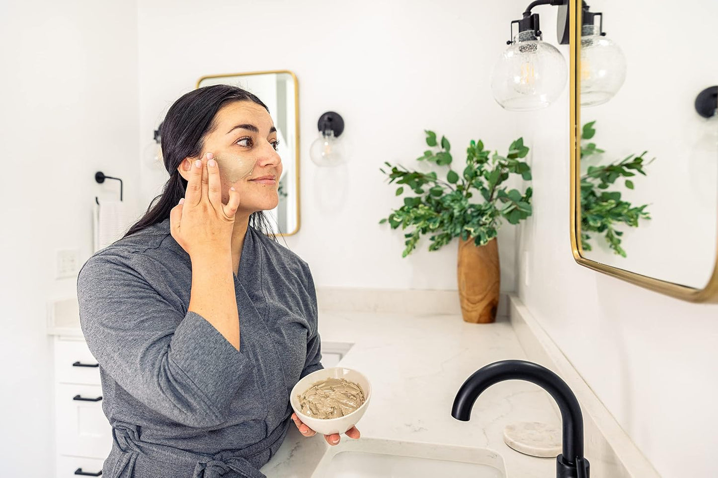 REDMOND Clay - Bentonite Clay of 1000 Uses, Soothing Facial Mask, 10 Ounce (1 Pack)