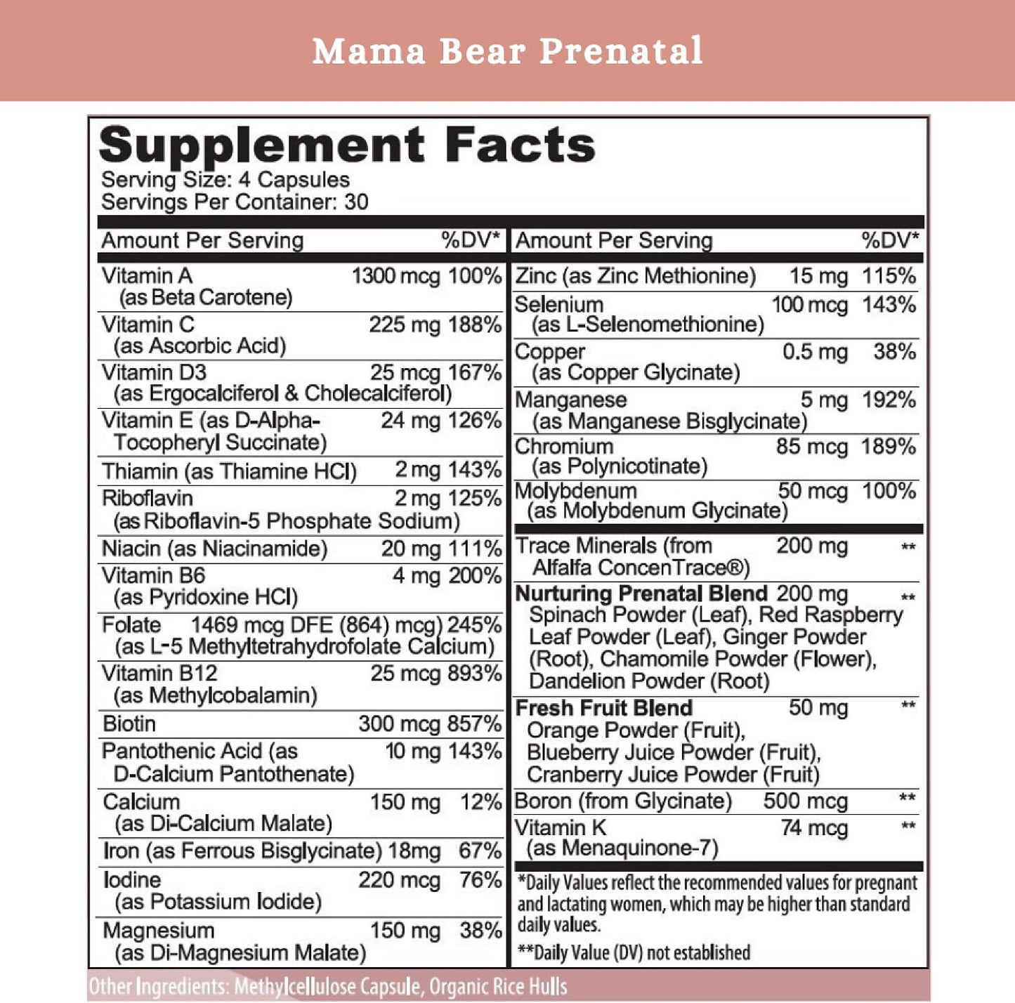 SPRIGS Prenatal Vitamins for Women with Folate Iron Vitamin B12 & A and Minerals | Prenatal Supplement for Conception Pregnancy Nursing | Easy Digest Capsules for Womens Health Support - 120 Count