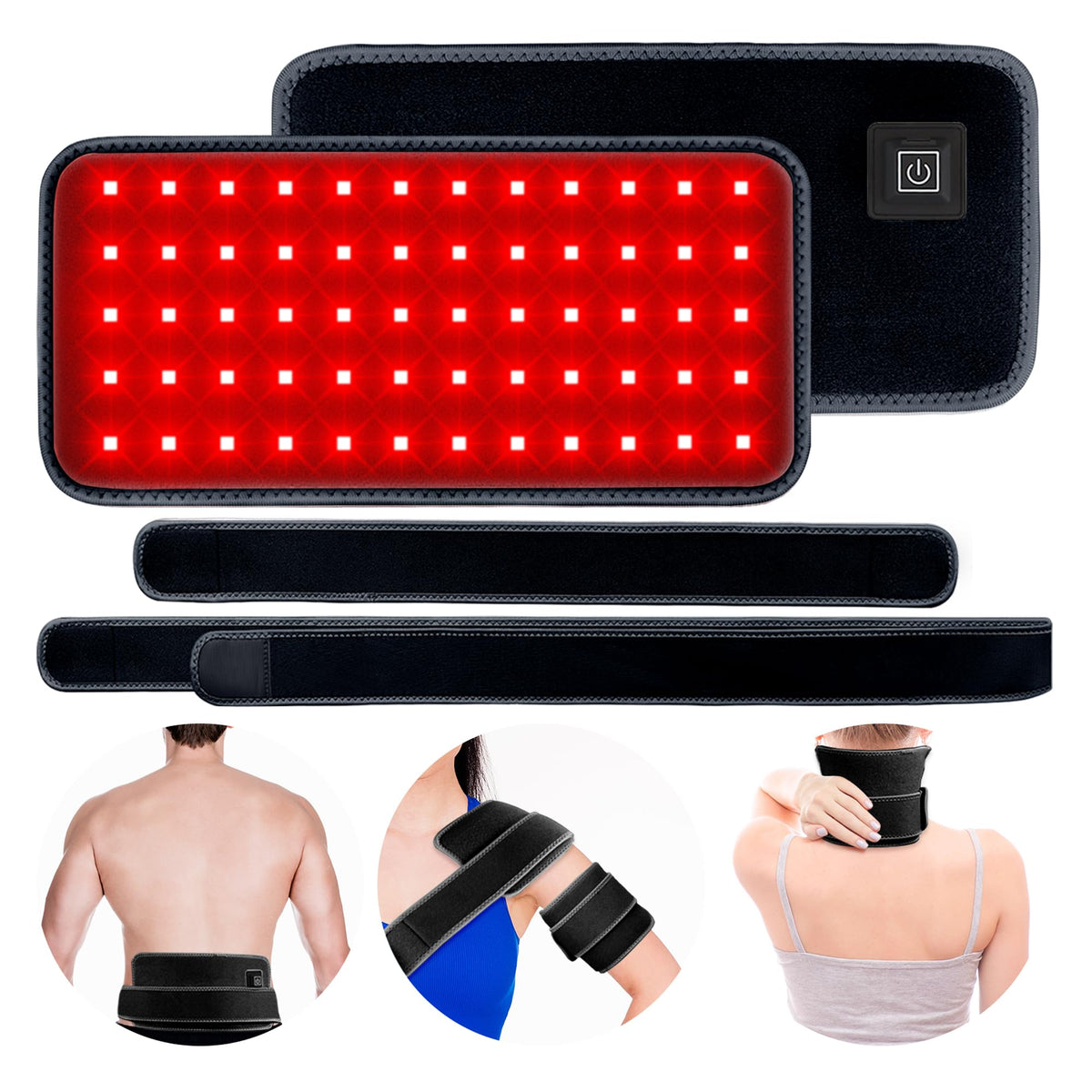 Kate brothers Red Light Therapy Belt - for Neck Near Infrared Light Therapy & Red Light Therapy