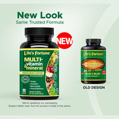 Life’s Fortune Liquid Multivitamin for Adults and Seniors – Fast Absorption Vitamins and Minerals with 90+ Nutrients for Energy and Immune Support – Easy to Digest, Sugar Free, Tropical Flavor, 32 oz