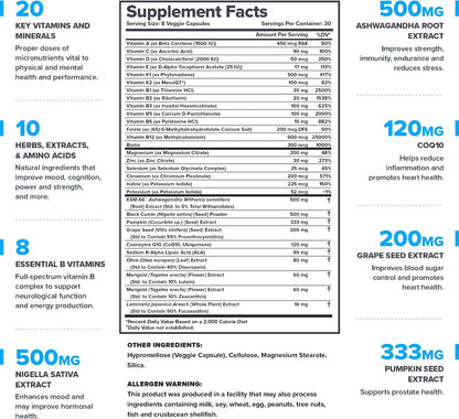 LEGION Men’s Wellness Stack – Creatine Gummies + Triumph Multivitamin + Vitamin D3 K2 + Triple Strength Omega 3 Fish Oil – Strength, Energy, Heart & Immune Support