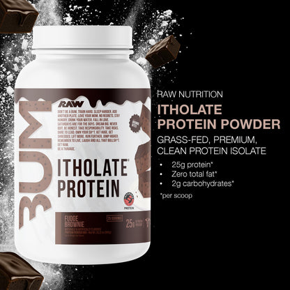 RAW Whey Isolate Protein Powder, Vanilla Oatmeal Cookie (CBUM Itholate Protein) - 100% Grass-Fed Sports Nutrition for Muscle Growth & Recovery - Low-Fat, Low Carb, Naturally Flavored - 25 Servings