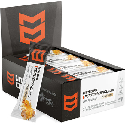 MTN OPS Performance High Protein Bars, Caramel Crunch