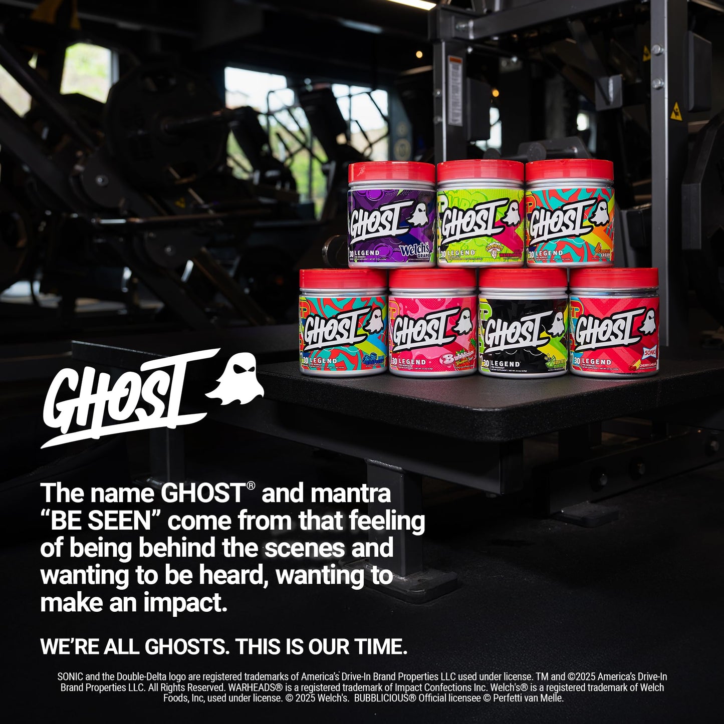 GHOST Legend Pre Workout Powder, Sonic Cherry Limeade - 30 Servings – Pre-Workout for Men & Women with Choline, L-Citrulline, & Beta Alanine for Energy & Focus
