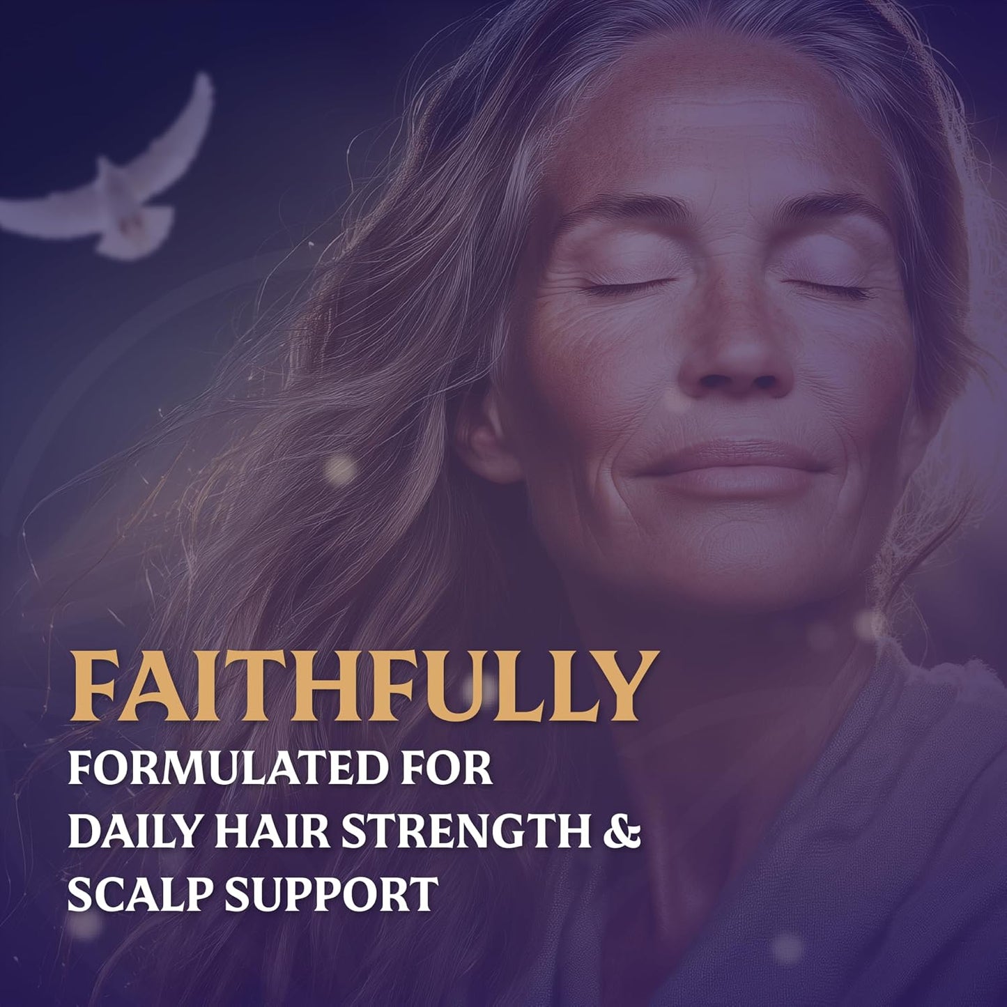 EVERFAITH Hair Formula Plus - Hair Growth Vitamins - Biotin for Hair Growth for Women & Men - with Keratin, Collagen, Saw Palmetto, Horsetail, Zinc, Ashwagandha, L-Lysine, Iron & More - 60 Capsules