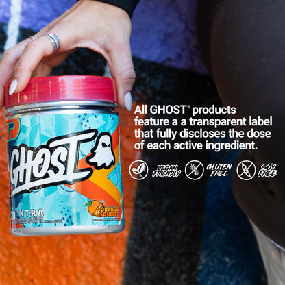 GHOST Intra Workout Powder, Welch's Grape - BCAAs &, EAAs, Nootropics & Hydration - Essential & Branch Chain Amino Acids Supports Muscle Recovery & Focus - Pre, Intra & Post Workout Powders
