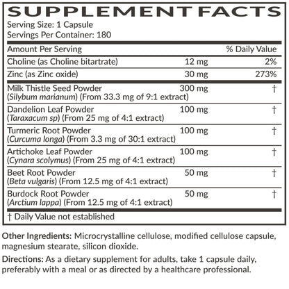 Futurebiotics Liver Detox Advanced Detox & Cleanse Formula Supports Healthy Liver Function with Milk Thistle, Dandelion Extract, Turmeric, Artichoke Leaf, & More, Non-GMO, 60 Vegetarian Capsules