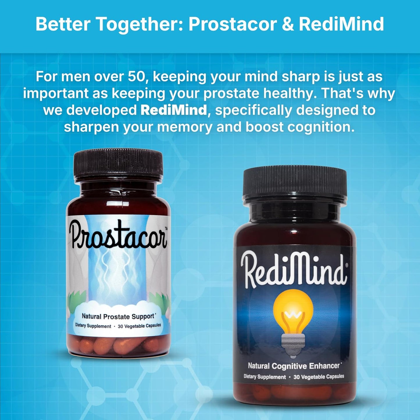 Prostacor Natural Prostate Support Supplement for Men, Vegan, Gluten-Free | Supports Healthy Urine Flow, Fewer Urges, Bladder Control, and Uninterrupted, Restful Sleep Through the Night, 30-Day Supply