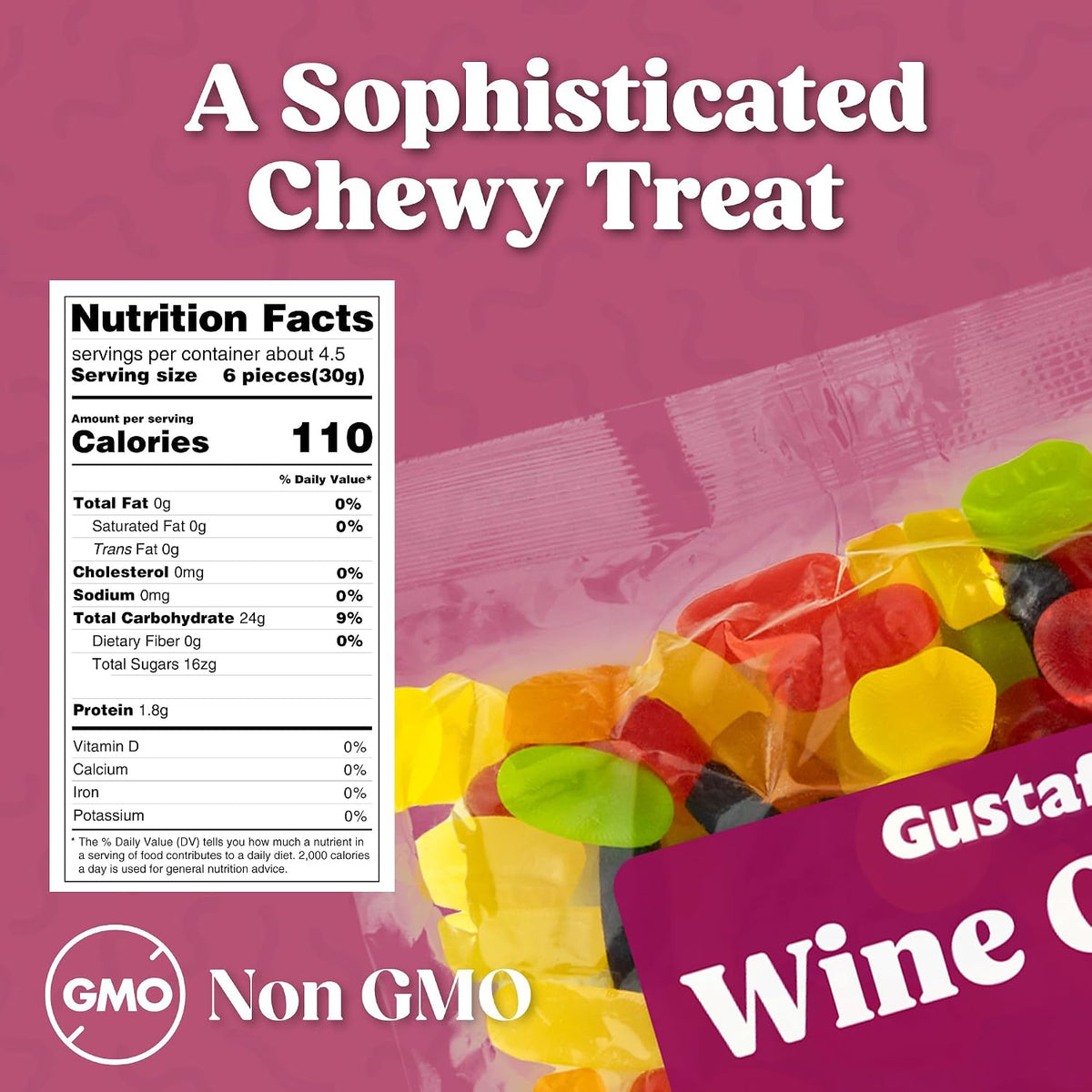 Gustaf's Wine Gums Candy - 2.2 lb Bag