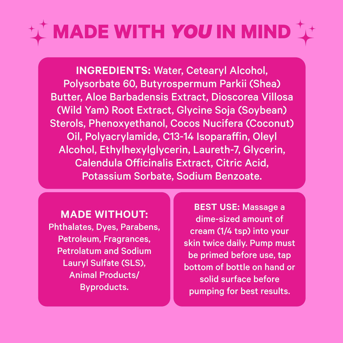Pink Stork Menopause Supplement & Progesterone Cream for Women to Support Hormone Balance