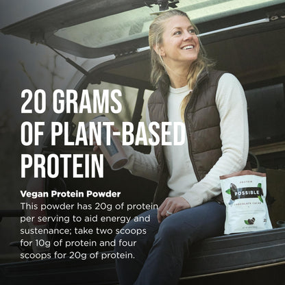 Possible Protein Powder Chocolate Cacao - 20g of Vegan, Plant-Based Protein Mix