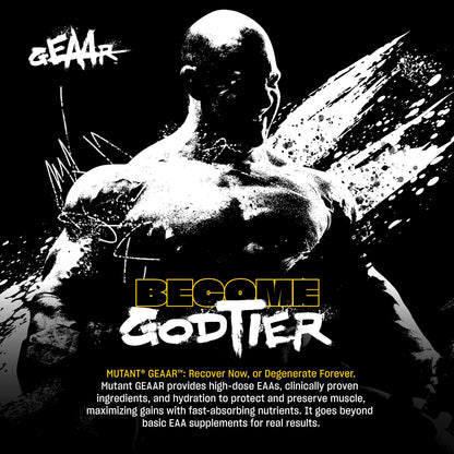 Mutant GEAAR - 9.4g of EAA Powder + Arginine, 7g BCAAs, 4g Leucine, Electrolytes, Coconut Water, 30 Servings - Fruit Punch