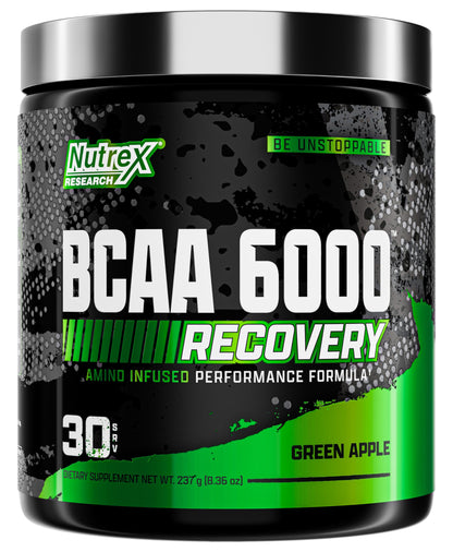 Nutrex Research - BCAA Powder 6000 Amino Acid - 6 Grams of BCAAs Amino Acids Supplement for Post Workout Recovery & Muscle Growth - Amino Energy Workout Recovery Drink (Watermelon - 30 Servings)