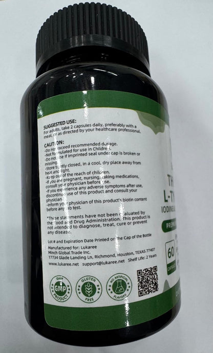 Selenium with Iodine, Zinc L-Tyrosine 500mg, Ashwagandha, Supports Hormone Health, Energy and Metabolism, Mood Balance, 16-in-1 Multivitamin Formula with Vitamin D3, B6, B12, 90 Capsules, GMP Tested