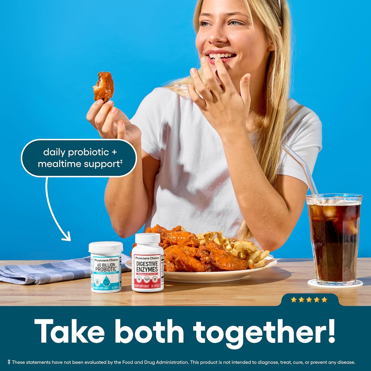 Physician's CHOICE - Optimal Gut Health Bundle: 60 Billion Probiotics + Digestive Enzymes for Digestive Comfort and Immune Support